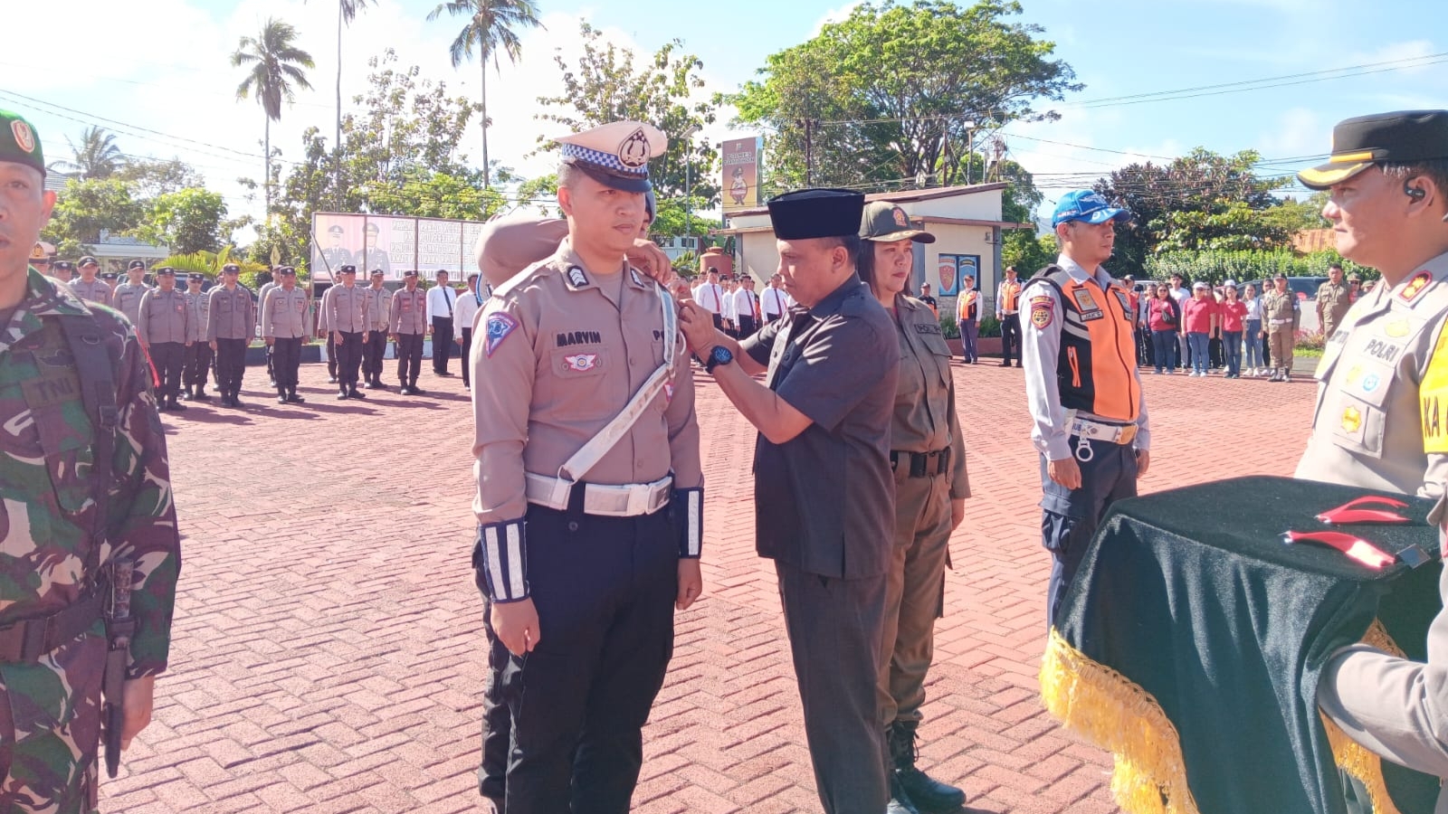 Sekdakot Roring Ikut Apel Pasukan Ketupat Samrat 2024