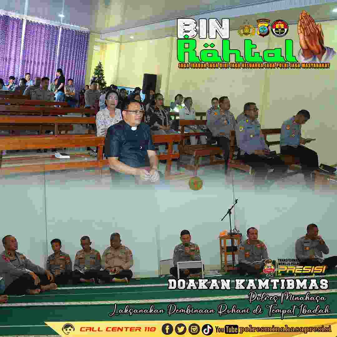 Inovasi Polres Minahasa Perkuat Moral Spiritual Personil dalam Menjaga Kamtibmas