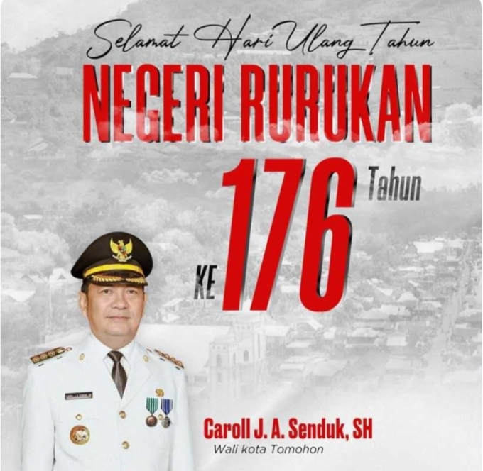 Walikota Caroll: Selamat Bersyukur di Ultah ke-176 Bagi Masyarakat Negeri Rurukan