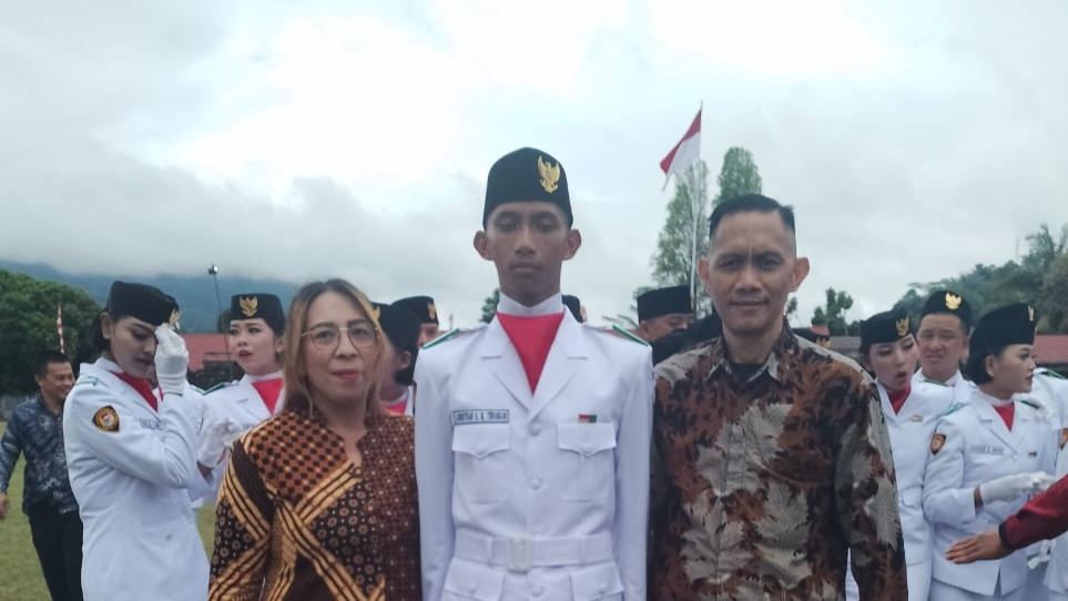 Putra Penjaga Gawang Legend PSKT, Salah Satu Paskibraka Tomohon Tahun 2024