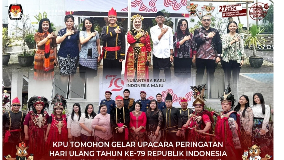 KPU Tomohon Gelar Upacara Peringati HUT RI ke-79 Tahun 2024 KPU Tomohon Gelar Upacara Peringati HUT RI ke-79 Tahun 2024