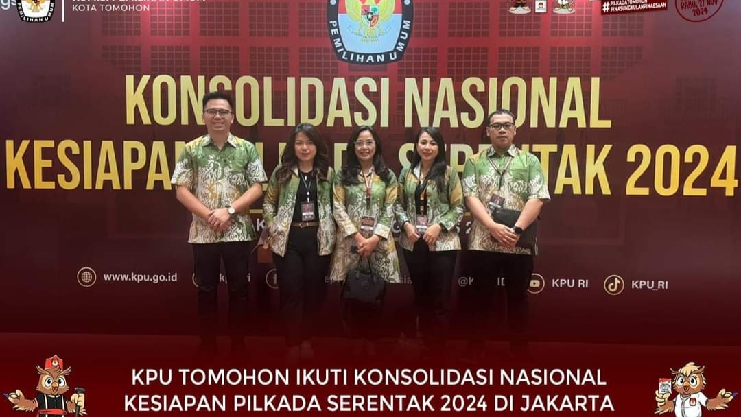 KPU Tomohon Ikut Konsolidasi Nasional Kesiapan Pilkada Tahun 2024