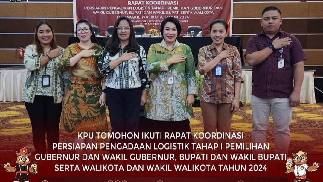 KPU Tomohon Ikut Rakor Pengadaan Logistik Pilkada 2024 Gelaran KPU Sulut