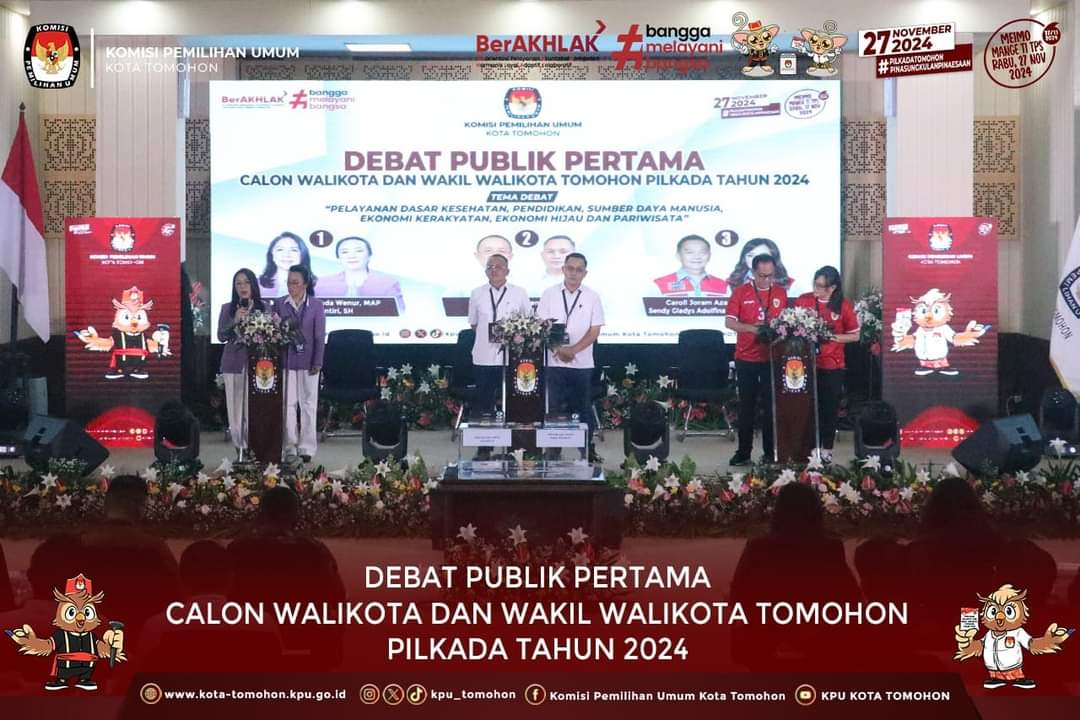 KPU Tomohon Gelar Debat Publik Pertama Kompetitor Pilkada Tahun 2024 KPU Tomohon Gelar Debat Publik Pertama Kompetitor Pilkada Tahun 2024