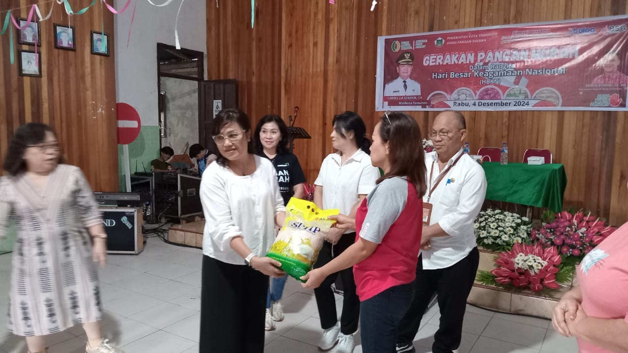 Pemkot Tomohon Gelar Gerakan Pangan Murah di TomUt