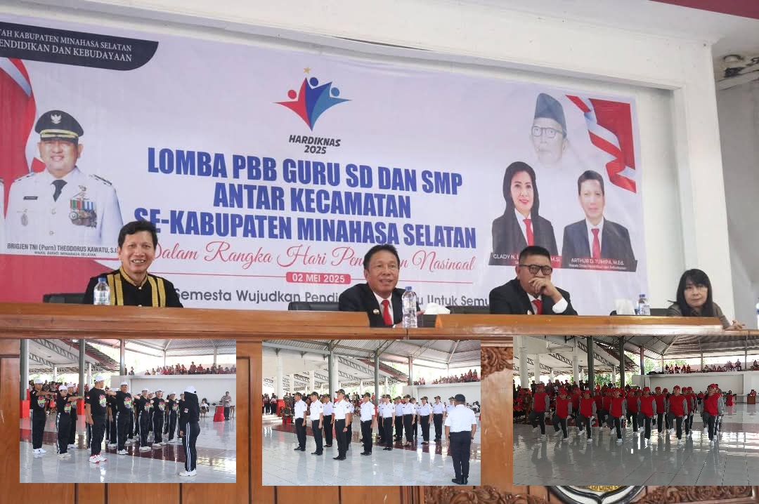 Tumipa: Bupati dan Wakil Bupati Hadir Memberikan Semangat Peserta Lomba PBB SD-SMP Minahasa Selatan.