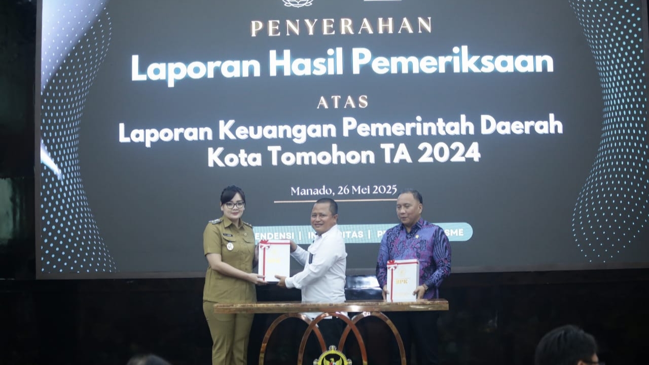 Raih Opini WTP ke-12 Secara Berturut, Prestasi Membanggakan Bagi Kota Tomohon