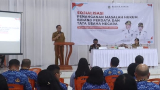 Walikota Caroll Buka Sosialisasi Penanganan Hukum Perdata dan TUN Pemkot Tomohon Walikota Caroll Buka Sosialisasi Penanganan Hukum Perdata dan TUN Pemkot Tomohon