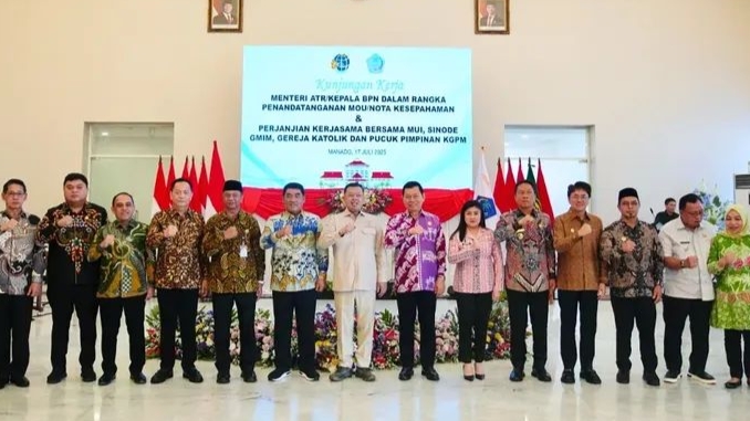 Walikota Caroll Hadiri Kunker Menteri Agraria dan TR/Kepala BPN RI