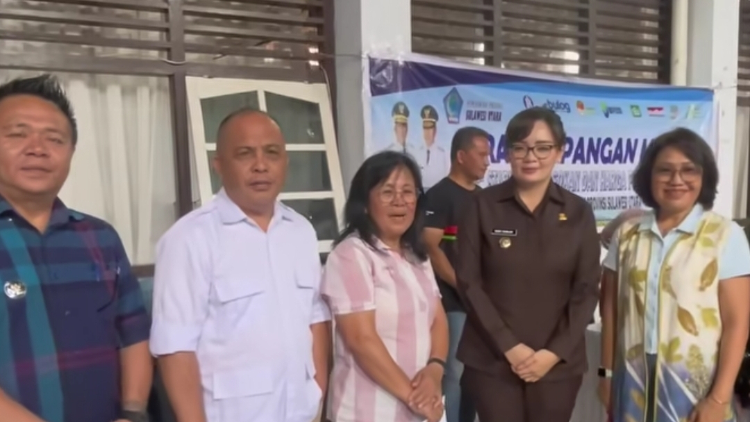 Wawali Sendy Pantau Gerakan Pangan Murah Pemprov Sulut di Tomohon