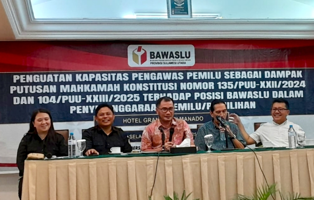 Bawaslu Sulut Antisipasi Dampak Putusan MK Nomor 135 dan 104