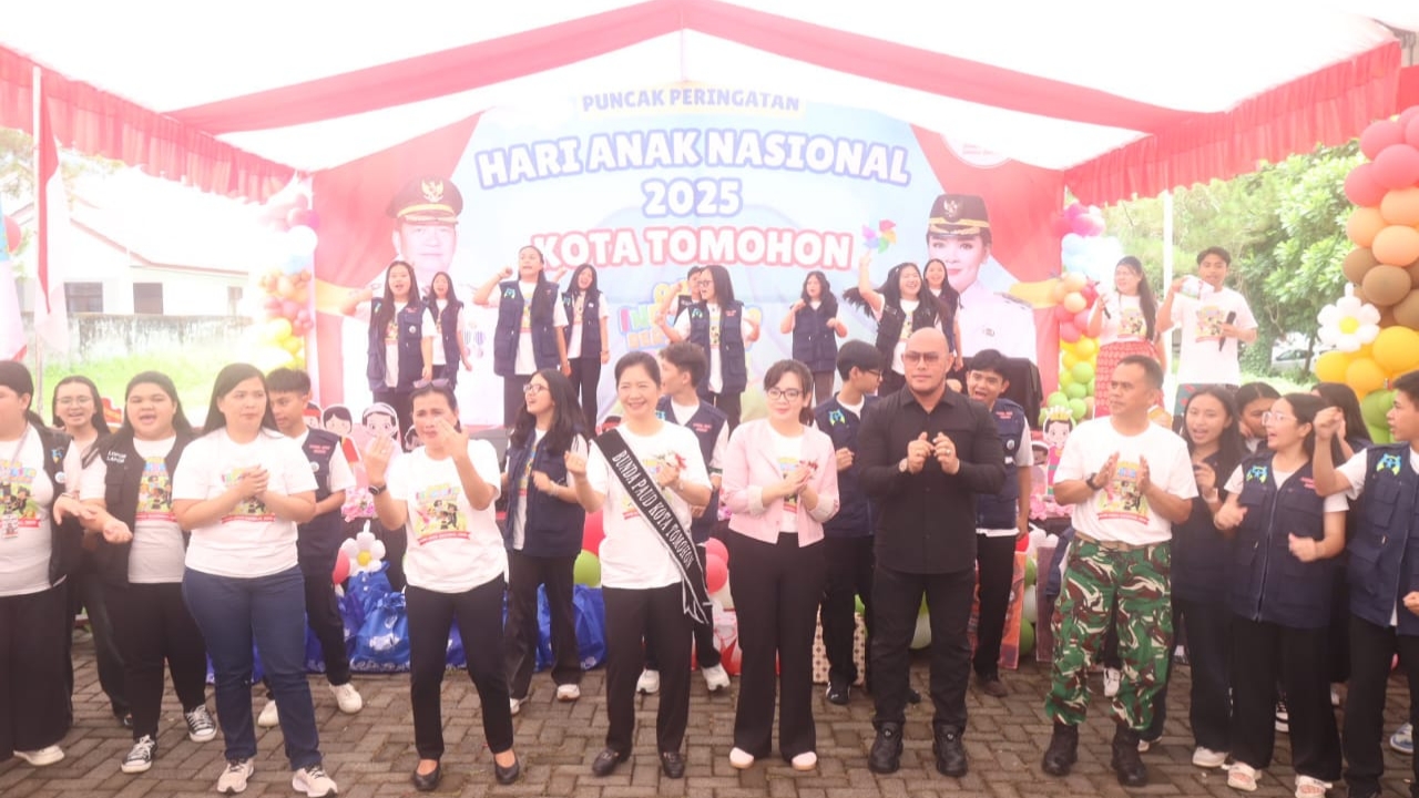 Peringatan HAN 2025 di Kota Tomohon, Wawali Sendy Ajak Lindungi Anak dan Hentikan Kekerasan Peringatan HAN 2025 di Kota Tomohon, Wawali Sendy Ajak Lindungi Anak dan Hentikan Kekerasan