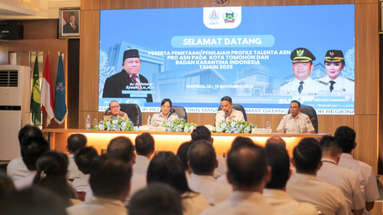Wawali Sendy Pantau Profilling ASN Pemkot Tomohon