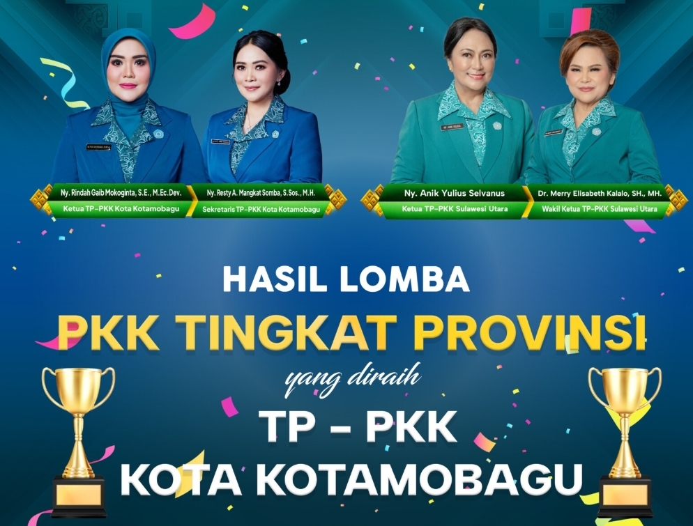 TP-PKK Kotamobagu Buktikan Kinerja Lewat Prestasi di Lomba Tingkat Provinsi