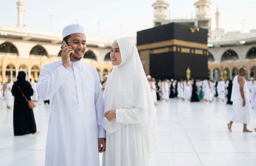 Indosat dan BERSATHU Temani Jamaah Haji dan Umrah di Tanah Suci